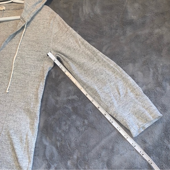 jcrew 100% Cotton Hooded Sweater Shirt Heather grey - Picture 13 of 15